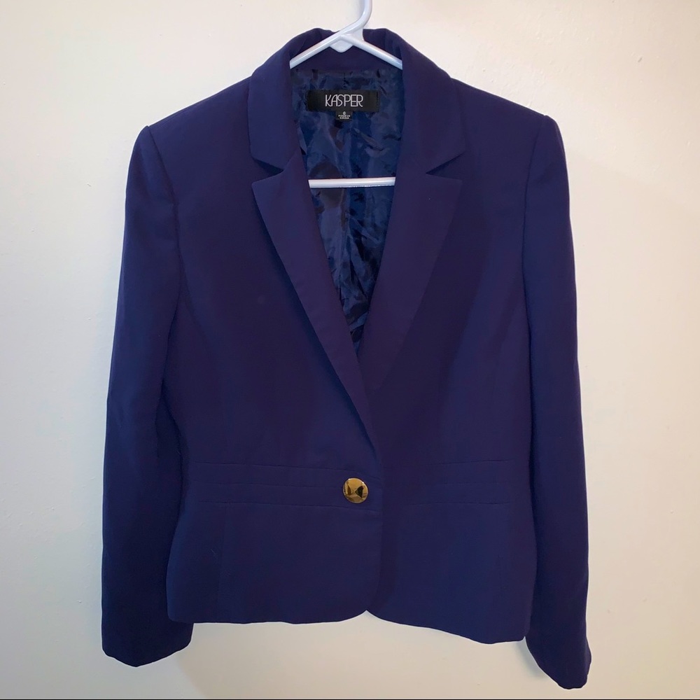 Kasper Navy Blazer Size 8